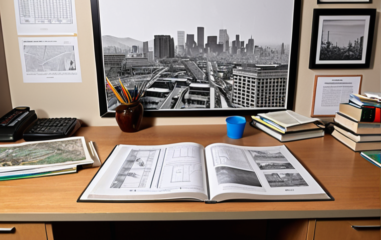 **  "Studying for Environmental Technician Exam, focused, desk cluttered with textbooks and past papers, diagram of air pollution control in background, determination."

**