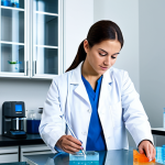 **

A professional environmental engineer in a fully clothed, modest lab coat, inspecting a water sample in a modern laboratory setting, safe for work, appropriate content, perfect anatomy, correct proportions, professional, family-friendly, high quality image.

**