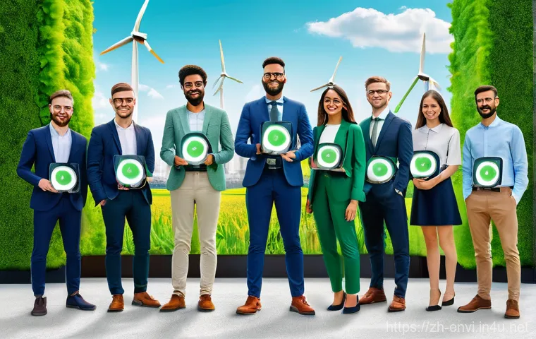 환경기술 자격증의 가치 - **Prompt 1: "The Green Career Gateway"**
    A vibrant, optimistic image depicting a diverse group o...