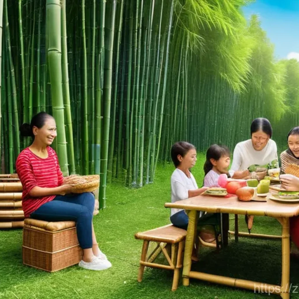 환경기술 분야 전망 분석 - **Prompt: "Bamboo Green Revolution"**
    A bright, clean, and optimistic scene showcasing the "bamb...