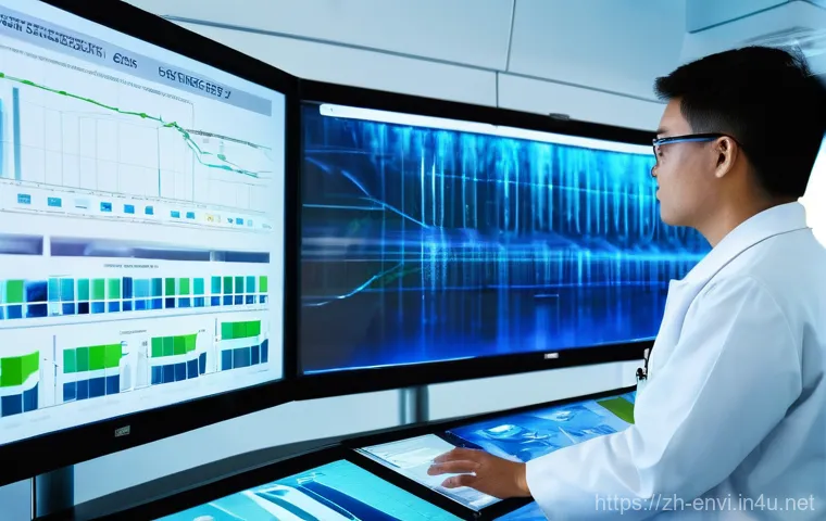 환경공학 실무 프로젝트 - **Smart Water Management Control Center**
    "A brightly lit, futuristic control room at an intelli...