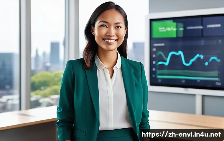 환경 관련 자격증 종류 - **Prompt 1: The Ascendant Green Professional**
    A vibrant, medium shot of a confident young profe...