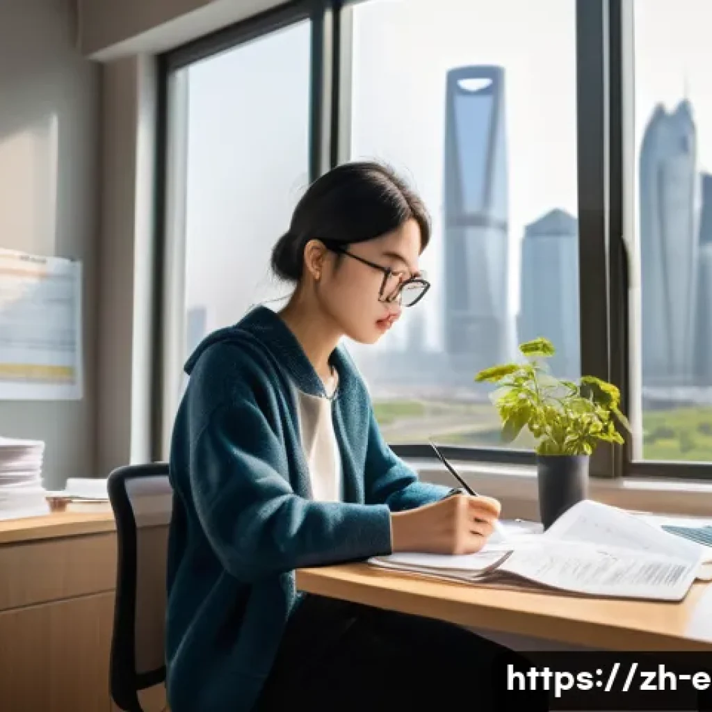 환경직 공무원 합격 사례 - A modern study room scene featuring a young Chinese adult studying environmental law and policy for ...