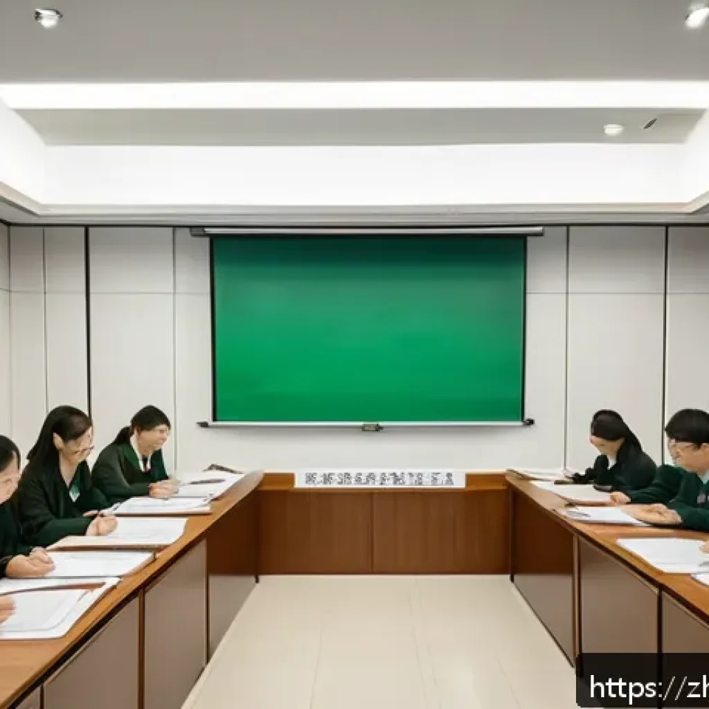 환경직 시험 과목별 난이도 - A detailed scene of an environmental law classroom in China, featuring a diverse group of adult stud...